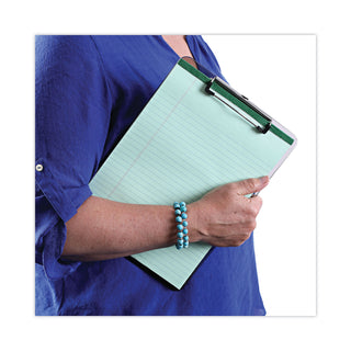 Universal® Plastic Clipboard with Low Profile Clip, 0.5" Clip Capacity, Holds 8.5 x 11 Sheets, Translucent Black (UNV40311)