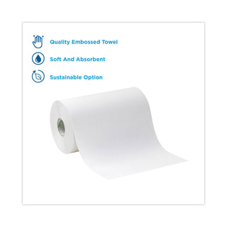 Georgia Pacific® Professional Hardwound Paper Towel Roll, Nonperforated, 9 x 400ft, White, 6 Rolls/Carton (GEP26610)