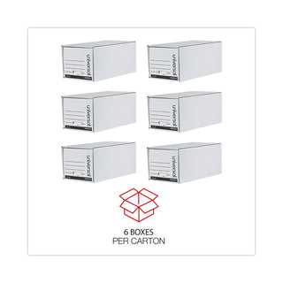 Universal® Economy Storage Drawer Files, Letter Files, White, 6/Carton (UNV85120)