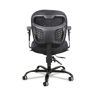 Safco® Alday Intensive-Use Chair, Supports up to 500 lbs., Black Seat/Black Back, Black Base (SAF3391BL)