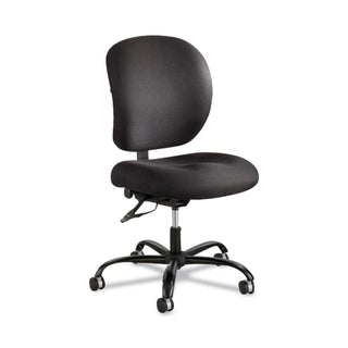 Safco® Alday Intensive-Use Chair, Supports up to 500 lbs., Black Seat/Black Back, Black Base (SAF3391BL)