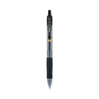 Pilot® G2 Premium Retractable Gel Pen, Bold 1mm, Black Ink, Smoke Barrel, Dozen (PIL31256)