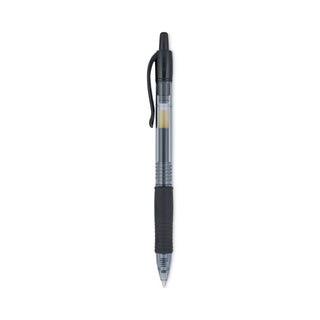 Pilot® G2 Premium Retractable Gel Pen, 0.7mm, Black Ink, Smoke Barrel, Dozen (PIL31020)