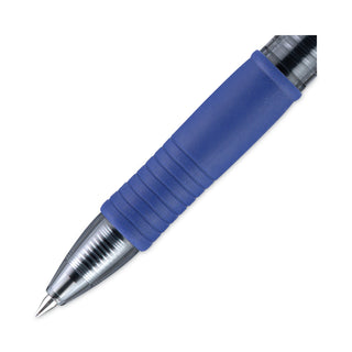 Pilot® G2 Premium Retractable Gel Pen, 0.5mm, Blue Ink, Smoke Barrel, Dozen (PIL31003)