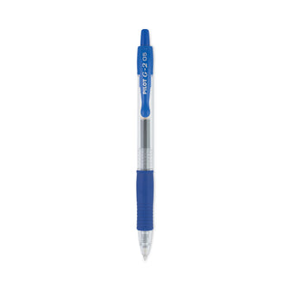 Pilot® G2 Premium Retractable Gel Pen, 0.5mm, Blue Ink, Smoke Barrel, Dozen (PIL31003)