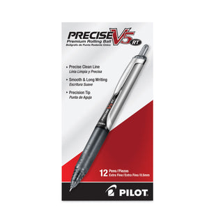 Pilot® Precise V5RT Retractable Roller Ball Pen, 0.5mm, Black Ink/Barrel (PIL26062DZ)