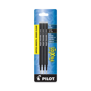 Pilot® Refill for Pilot FriXion Erasable, FriXion Ball, FriXion Clicker and FriXion LX Gel Ink Pens, Fine Point, Black Ink, 3/Pack (PIL77330)