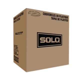 SOLO® Liftback & Lock Tab Cup Lids for Foam Cups, Fits 8 oz Trophy Cups, WE, 100/PK (SCCDLX8RPK) (SLODLX8RPK)