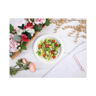 SOLO® Bare Eco-Forward Clay-Coated Paper Dinnerware, Plate, 9" Diameter, White (SCCHP9S)