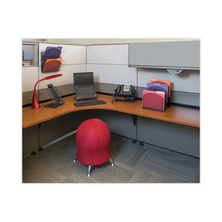 Safco® Onyx Steel Triple Wall Pocket, Letter, Black, 12 x 3 1/4 x 17 1/4 (SAF5652BL)
