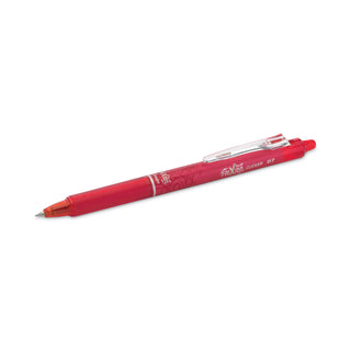 Pilot® FriXion Clicker Erasable Retractable Gel Pen, Fine 0.7mm, Red Ink, Red Barrel (PIL31452)