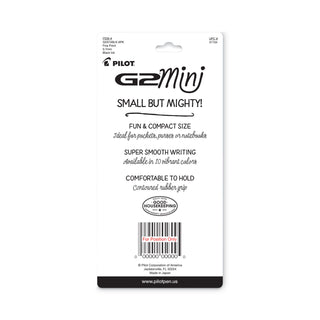 Pilot® G2 Mini Retractable Gel Pen, Fine 0.7mm, Black Ink/Barrel, 4/Pack (PIL31734)