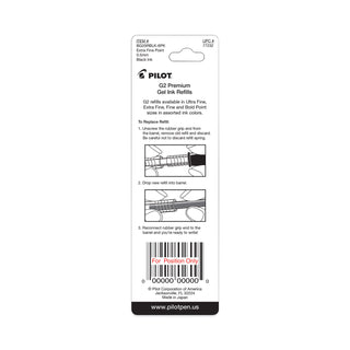 Pilot® Refill for Pilot Gel Pens, Extra-Fine Point, Black Ink, 2/Pack (PIL77232)