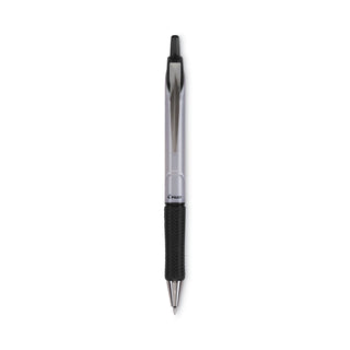 Pilot® Acroball Pro Retractable Ballpoint Pen, 1mm, Black Ink, Silver Barrel, Dozen (PIL31910DZ)