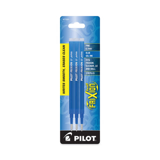 Pilot® Refill for Pilot FriXion Erasable, FriXion Ball, FriXion Clicker and FriXion LX Gel Ink Pens, Fine Point, Blue Ink, 3/Pack (PIL77331)