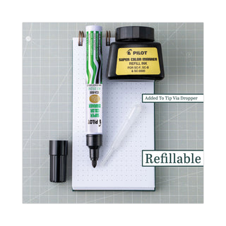 Pilot® Jumbo Refillable Permanent Marker, Broad Chisel Tip, Black (PIL45100)