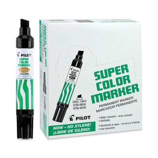 Pilot® Jumbo Refillable Permanent Marker, Broad Chisel Tip, Black (PIL45100)