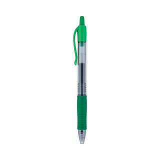 Pilot® G2 Premium Retractable Gel Pen, 0.7mm, Green Ink, Smoke Barrel, Dozen (PIL31025)