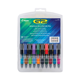 Pilot® G2 Premium Retractable Gel Pen, Fine 0.7mm, Assorted Ink/Barrel, 20/Set (PIL31294)