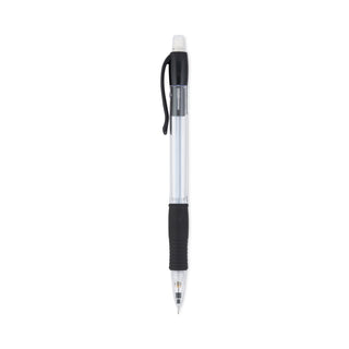 Pilot® G2 Mechanical Pencil, 0.5 mm, HB (#2.5), Black Lead, Clear/Black Accents Barrel, Dozen (PIL51014)