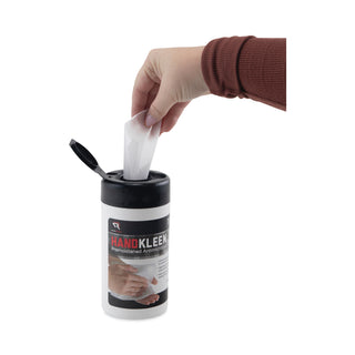 Read Right® HandKleen Premoistened Antibacterial Wipes, Cloth, 5.5 x 6.5, 70/Tub (REARR1460)