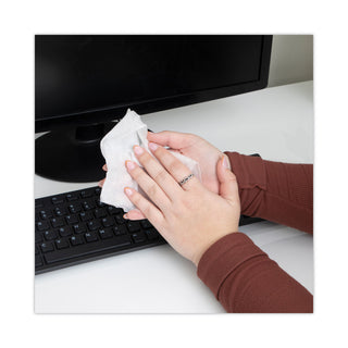 Read Right® HandKleen Premoistened Antibacterial Wipes, Cloth, 5.5 x 6.5, 70/Tub (REARR1460)