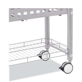 Vertiflex® Smartworx File Cart, One-Shelf, 28.25w x 13.75d x 27.38h, Matte Gray (VRTVF52000)