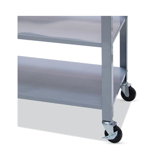 Vertiflex® Countertop Serving Cart, 35.5w x 19.75d x 34.25h, Silver/Brown (VRTVF53039)