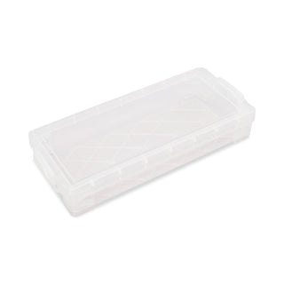 Advantus Super Stacker Pencil Box, Clear, 8 1/4 x 3 3/4 x 1 1/2 (AVT40309)