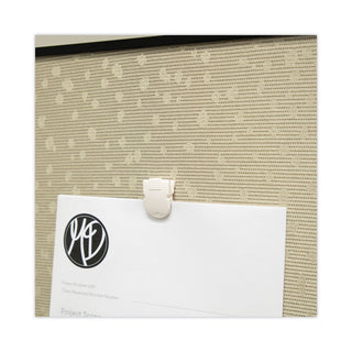 Advantus Wall Clips for Fabric Panels, 40 Sheets, White, 4/Pack (AVT75300)