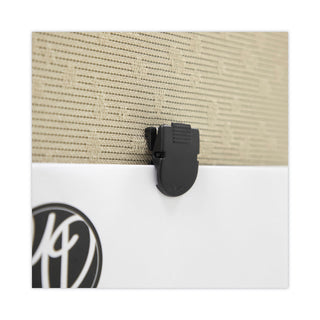 Advantus Wall Clips for Fabric Panels, 40 Sheets, Black, 20/Box (AVT75344)