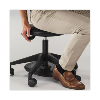 Safco® Lab Stool, 24.25" Seat Height, Supports up to 250 lbs., Black Seat/Black Back, Black Base (SAF3437BL)