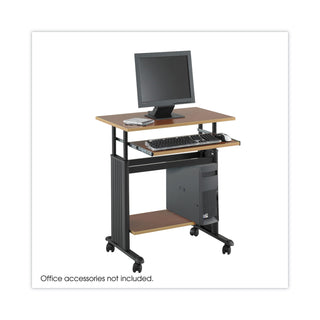 Safco® Adjustable Height Workstation, 29.5w x 22d x 34h, Cherry/Black (SAF1925CY)