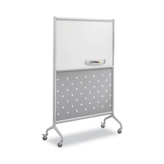 Safco® Rumba™ Whiteboard Screen Accessories, Eraser Tray, 12 1/4 x 2 1/4, Silver (SAF2008GR)