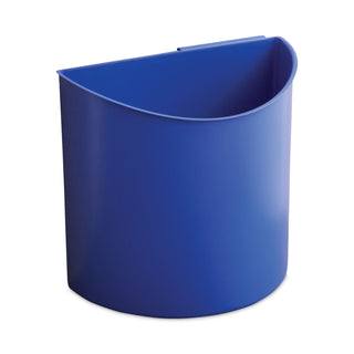 Safco® Desk-Side Recycling Receptacle, 7 gal, Black/Blue (SAF9928BB)