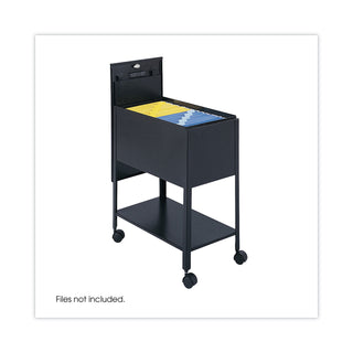 Safco® Extra-Deep Locking Mobile Tub File, 13.5w x 24.75d x 28.25h, Black (SAF5362BL)