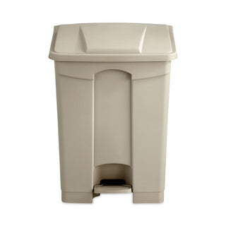 Safco® Large Capacity Plastic Step-On Receptacle, 17 gal, Tan (SAF9922TN)