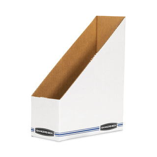 Bankers Box® Stor/File Corrugated Magazine File, 4 x 9.25 x 11.75, White, 12/Carton (FEL10723)