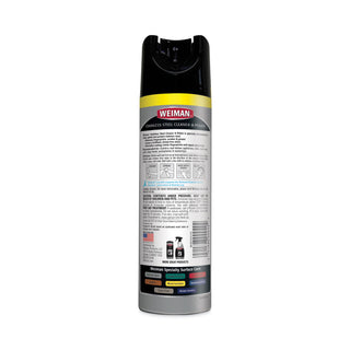 WEIMAN® Stainless Steel Cleaner and Polish, 17 oz Aerosol, 6/Carton (WMN49CT)
