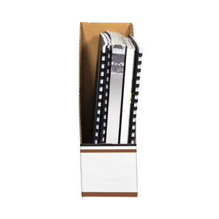 Bankers Box® Corrugated Cardboard Magazine File, 4 x 11 x 12.25, Wood Grain, 12/Carton (FEL07224)