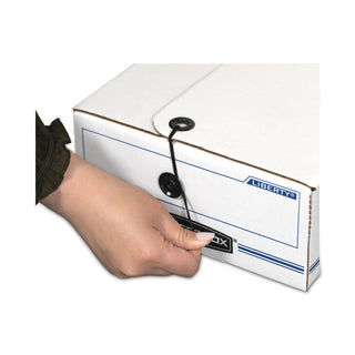 Bankers Box® LIBERTY Check and Form Boxes, 9.25" x 23.75" x 4.25", White/Blue, 12/Carton (FEL00002)