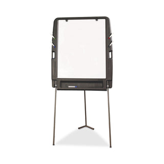 Iceberg Portable Flipchart Easel With Dry Erase Surface, Resin, 35 x 30 x 73, Charcoal (ICE30227)