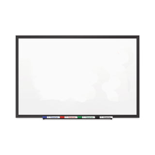 Quartet® Classic Porcelain Magnetic Whiteboard, 96 x 48, Black Aluminum Frame (QRT2548B)
