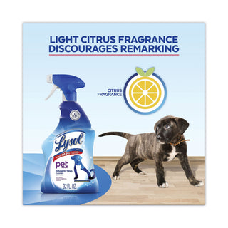 LYSOL® Brand Pet Solutions Disinfecting Cleaner, Citrus Blossom, 32 oz Trigger Bottle, 9/Carton (RAC99653CT)