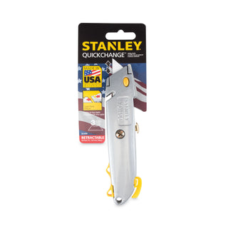 Stanley® Quick-Change Utility Knife w/Retractable Blade & Twine Cutter, Gray (BOS10499) (BOS10499)