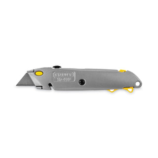 Stanley® Quick-Change Utility Knife w/Retractable Blade & Twine Cutter, Gray (BOS10499) (BOS10499)