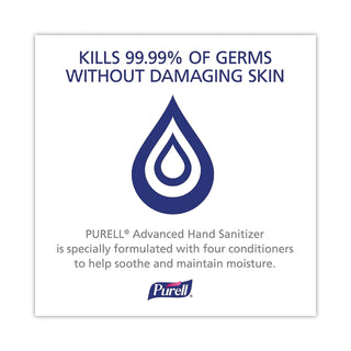 PURELL® Advanced Refreshing Gel Hand Sanitizer, Clean Scent, 1.5 L Pump Bottle, 4/Carton (GOJ501504CT)