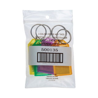 CONTROLTEK® Key Tags, Green/Purple/Yellow, 4/Pack, 12 Packs/Carton (CNK500135)
