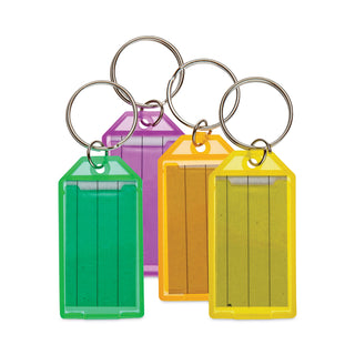 CONTROLTEK® Key Tags, Green/Purple/Yellow, 4/Pack, 12 Packs/Carton (CNK500135)
