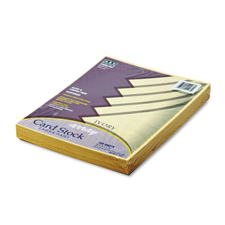 Pacon® Array Card Stock, 65 lb., Letter, Ivory, 100 Sheets/Pack (PAC101186)